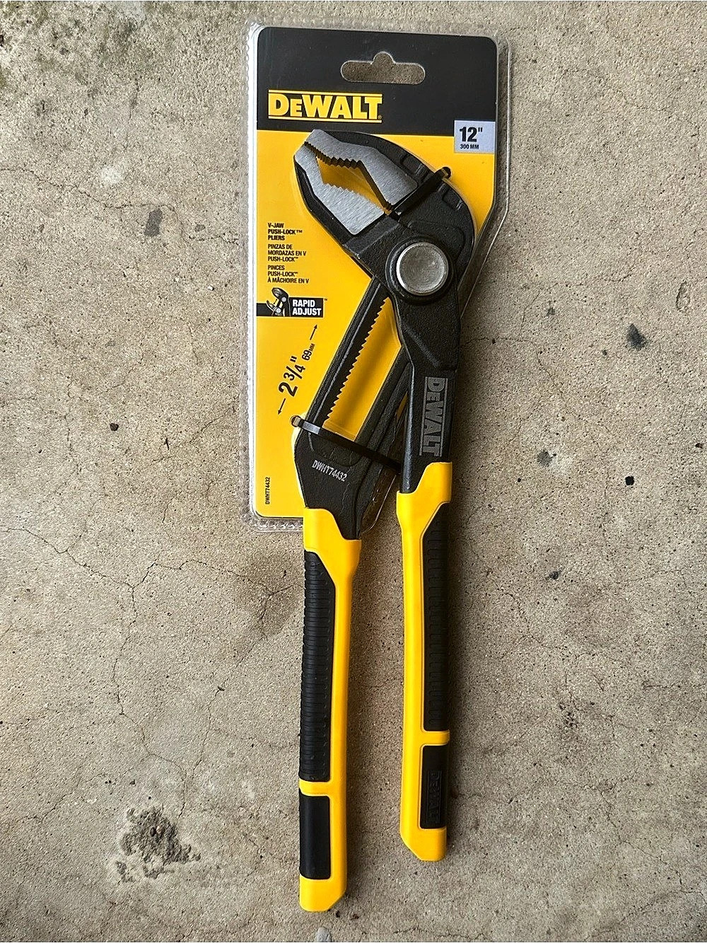 DEWALT 12" Tongue & Groove Pliers 12-Inch Pliers NWT